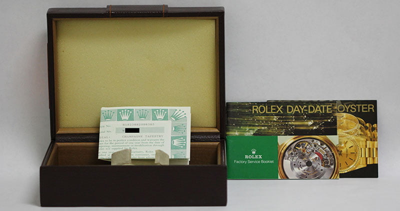 PreOwned Rolex President 18238 Tapestry Dial