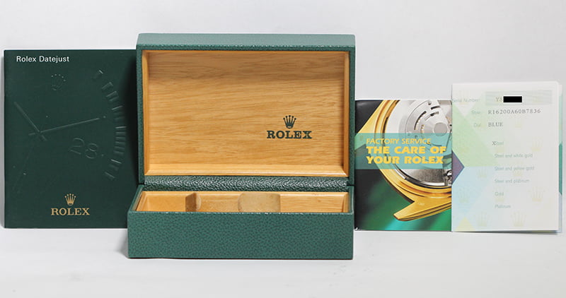 Used Rolex Datejust 16200 Blue Dial Steel Oyster