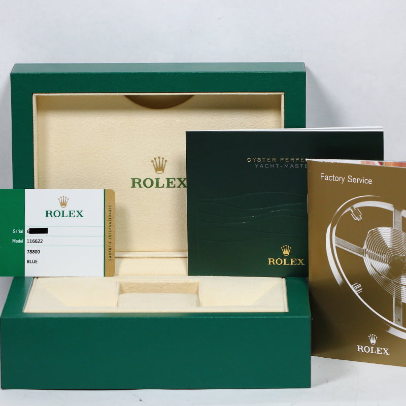 Used Rolex Yacht-Master 116622 Blue Luminous Dial