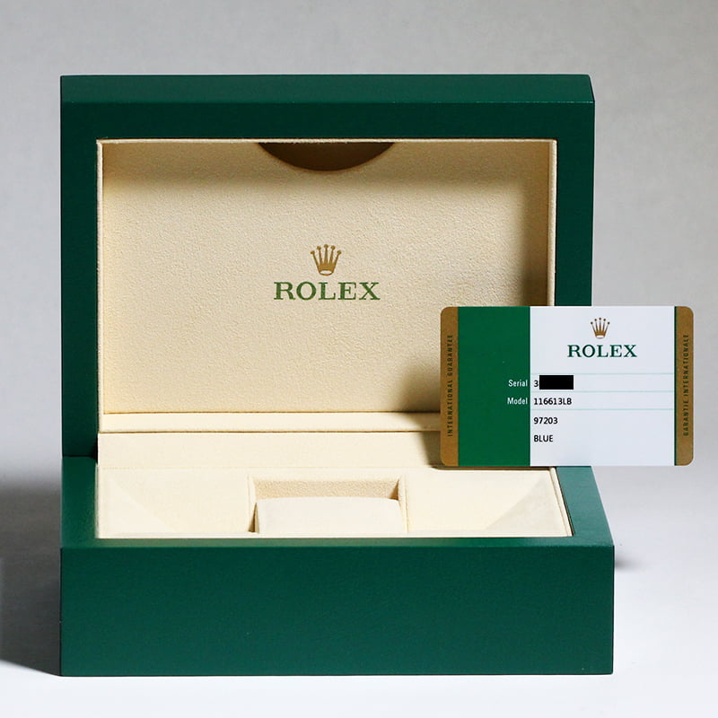 Used Rolex Submariner 116613LB Sunburst Blue Dial