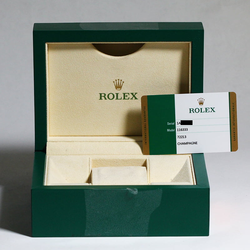 Rolex Datejust II Ref 116333 Champagne Dial White Index