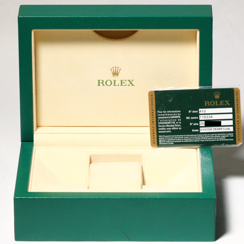 Rolex Datejust II Ref 116334 Black Index Dial