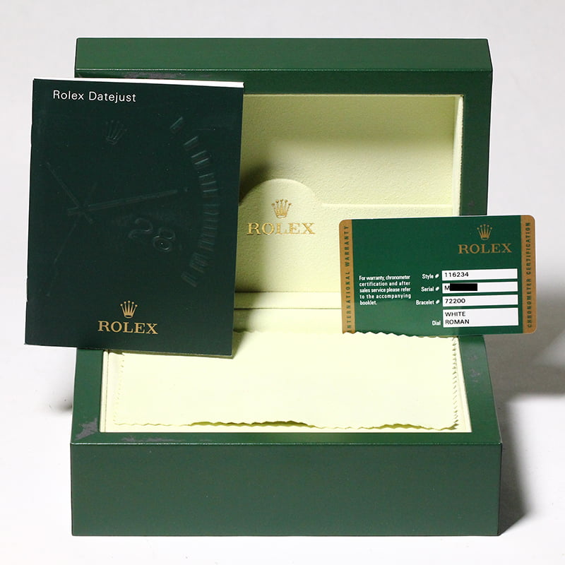 Used Rolex Datejust 116234 White Dial