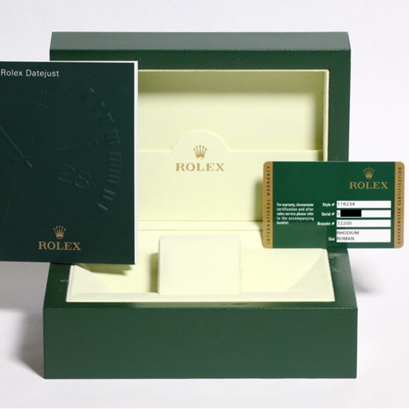 Rolex Datejust 116234 Black Luminous Index Dial