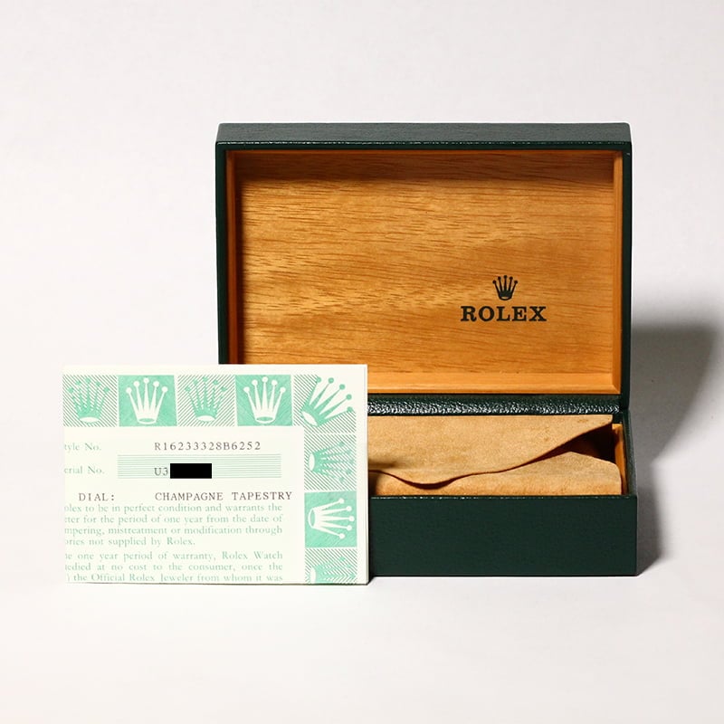 PreOwned Rolex Datejust 16233 Champagne Tapestry