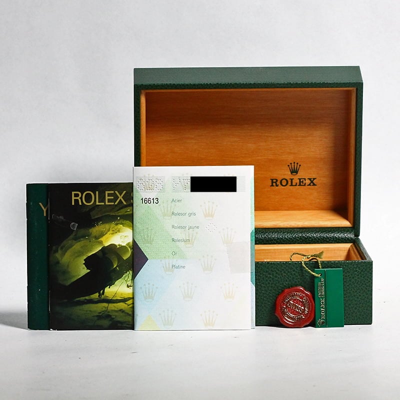 Pre Owned Rolex Submariner 16613 Sunburst Blue Dial