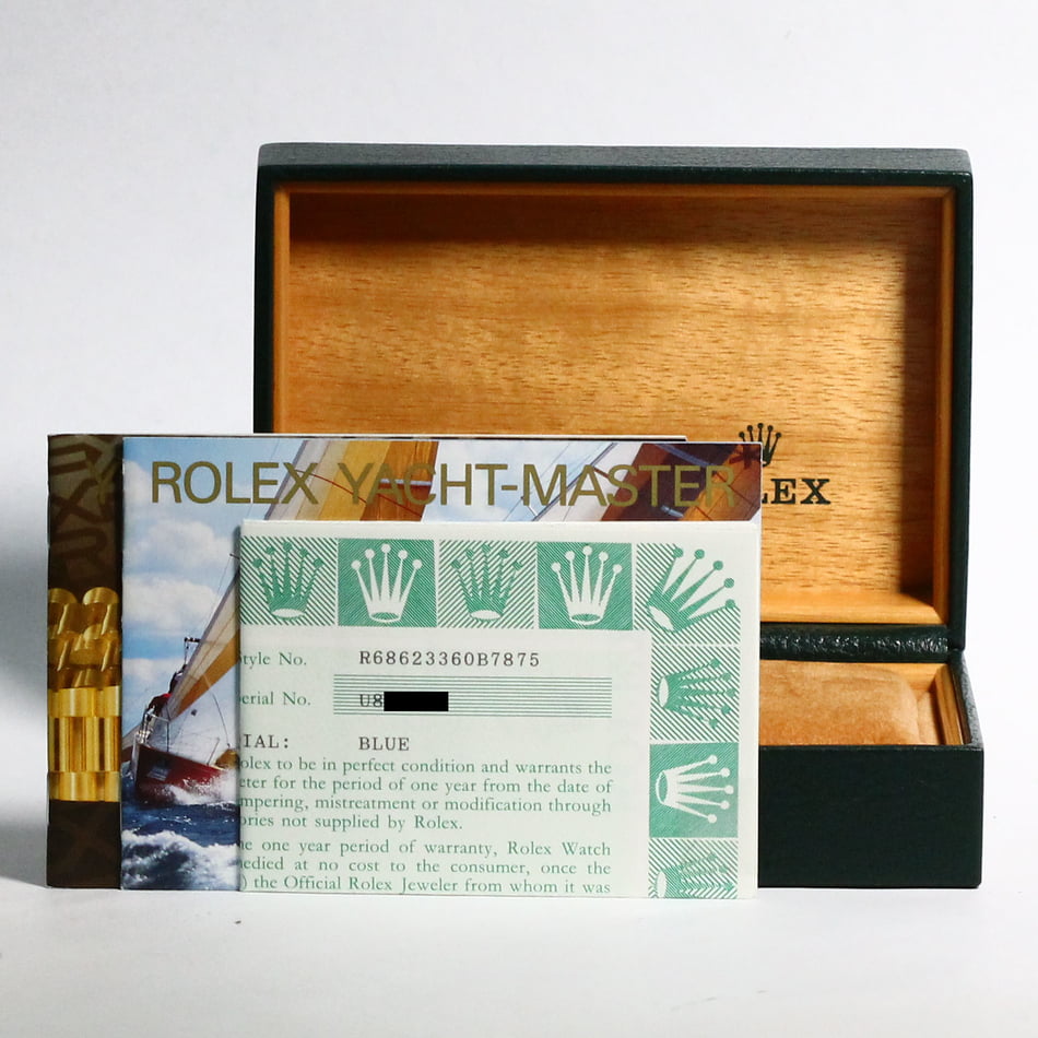 Pre-Owned Rolex Yacht-Master 68623 Blue Dial 35MM T