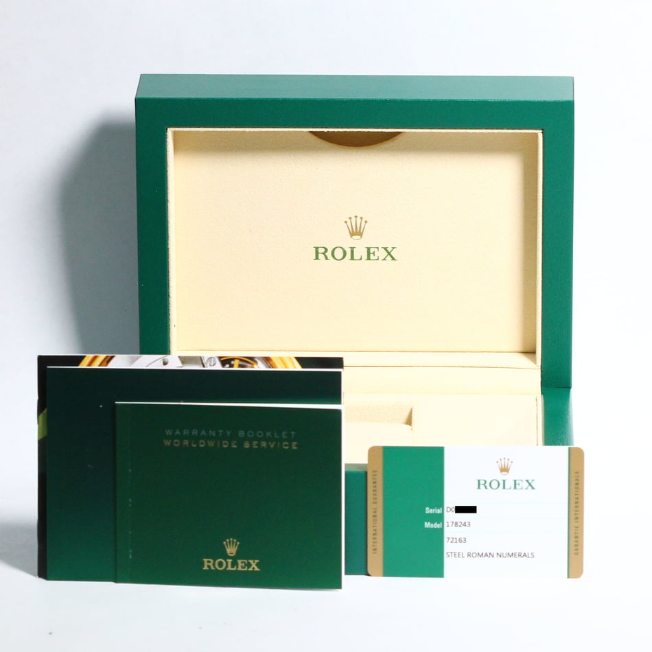 Pre-Owned Rolex Datejust 178243 Slate Roman Dial