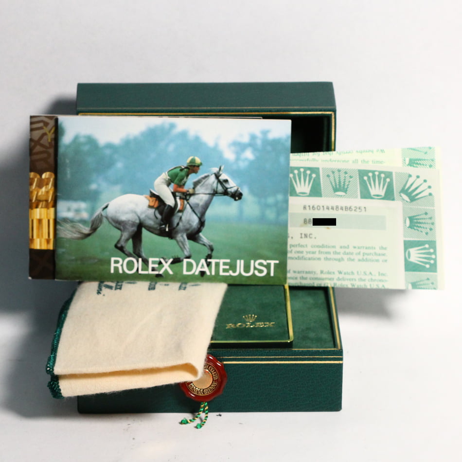 Pre-Owned Rolex Datejust 16014 Dark Rhodium Tapestry