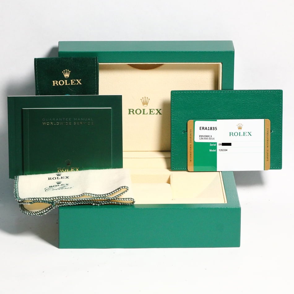 Rolex Datejust II Ref 126334 Slate Dial Jubilee Bracelet