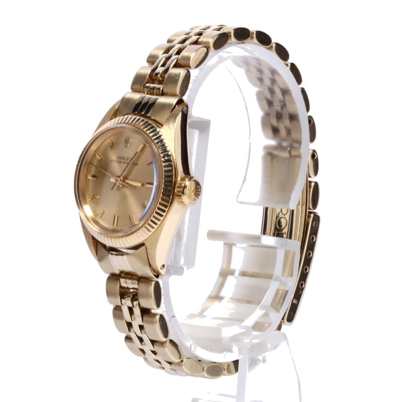 Lady Rolex 18K Oyster Perpetual 6619