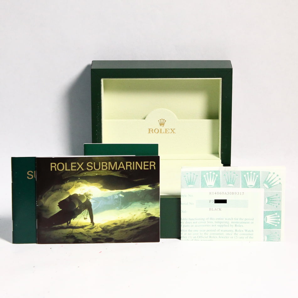 Used Rolex Steel Submariner 14060 Black Luminous Dial