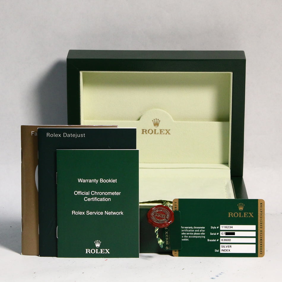 Pre-Owned Rolex Datejust 116234 Silver Luminous Dial