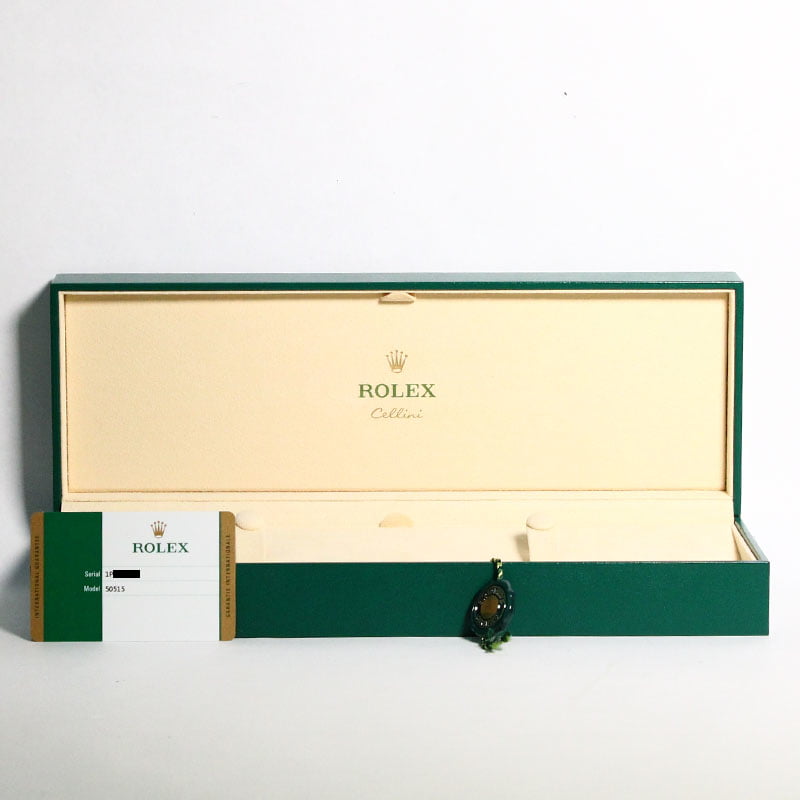 Pre-Owned Rolex Cellini 50515 Black Guilloche Dial