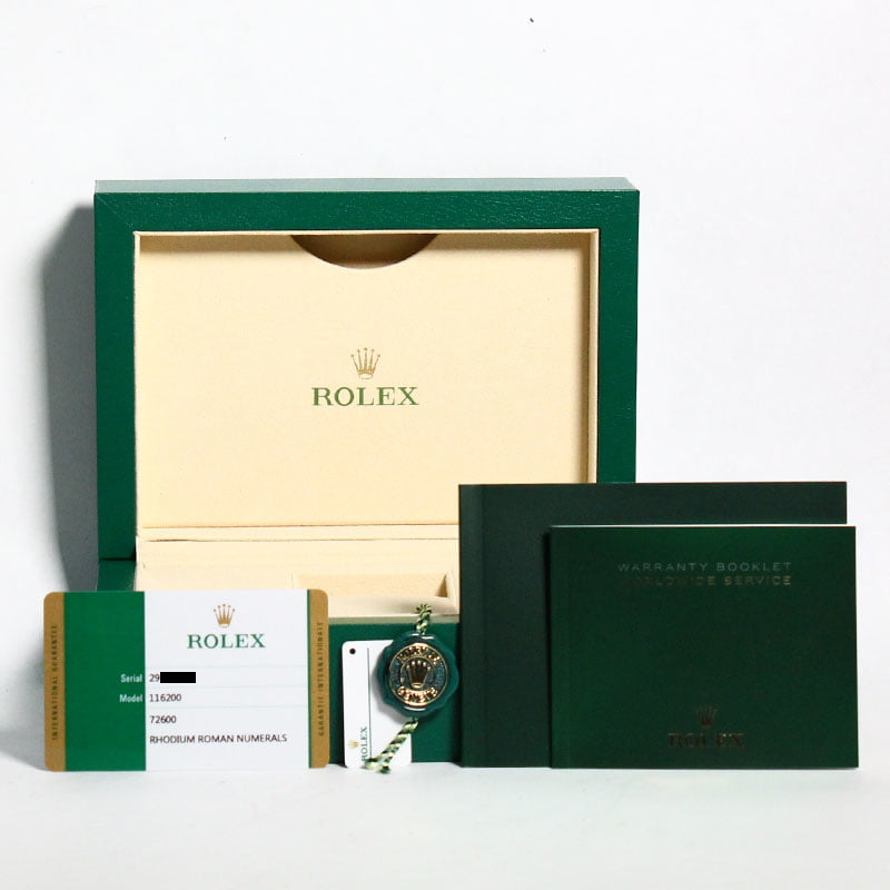 Pre-Owned Rolex Mens Datejust 116200 Silver Roman Dial