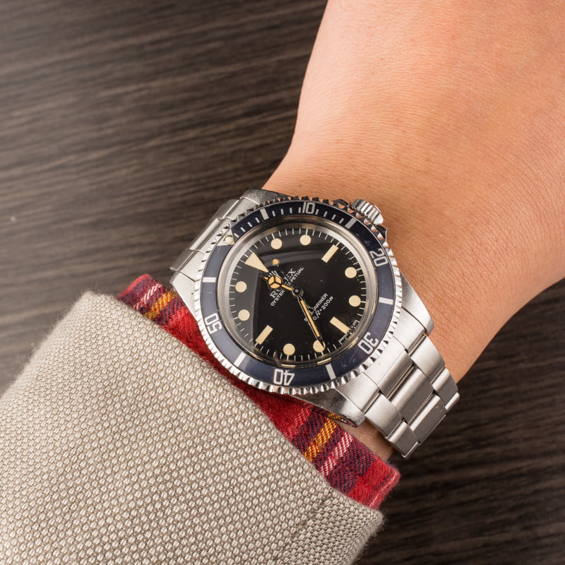 Vintage Rolex Submariner 5513 Maxi Mark III "Lollipop"