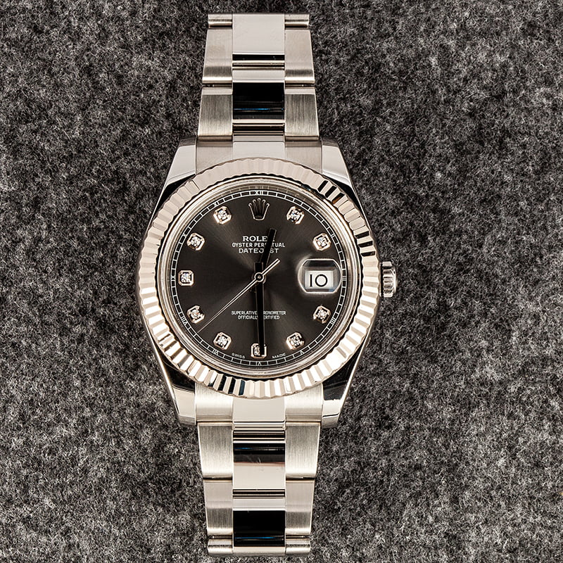 Rolex Datejust II 116334 Rhodium Diamond
