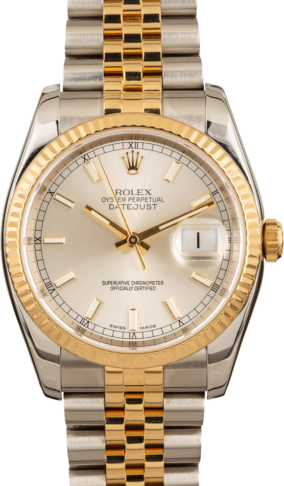 rolex two tone datejust