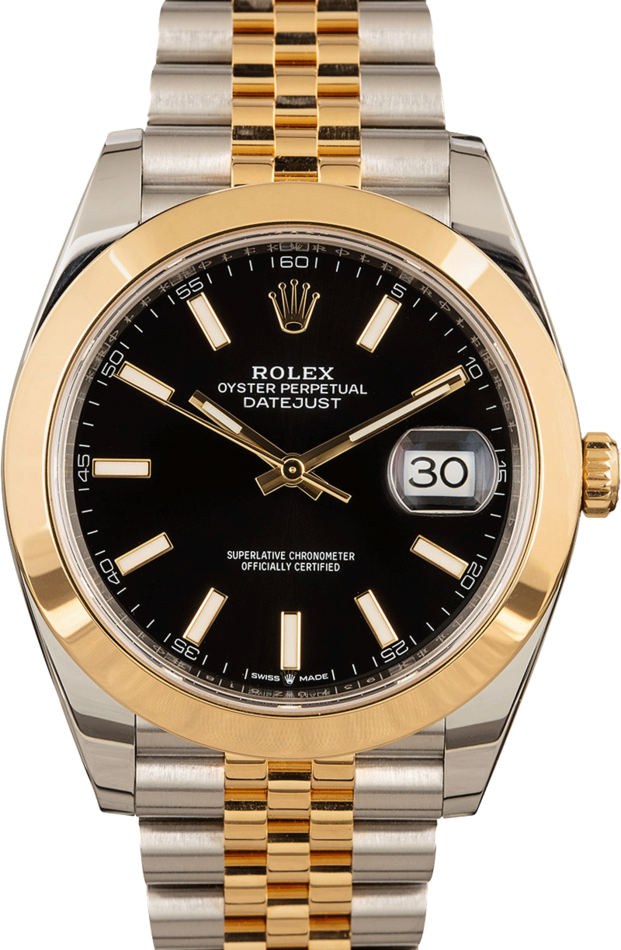 Image of Pre-Owned Rolex Datejust 41 Ref 126303 Steel & 18k Yellow Gold