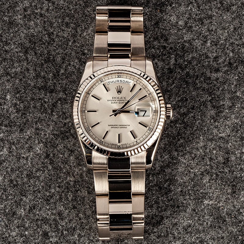 Men's Used Rolex White Gold Day-Date 118239