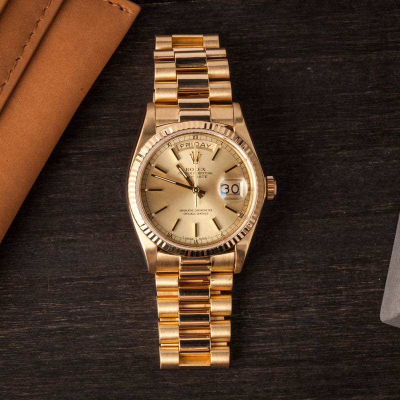 Rolex Day-Date 18K Gold President 18038