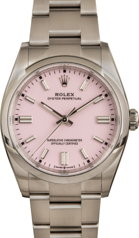 Pre-Owned Rolex Oyster Perpetual 126000 Pink Dial