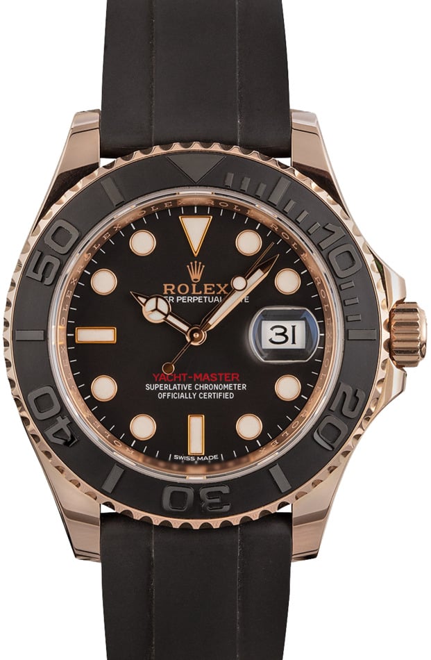 Rolex Everose Yacht-Master 116655 Oysterflex