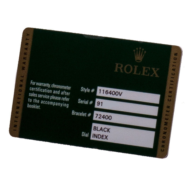 Used Rolex Milgauss 116400V Green Crystal