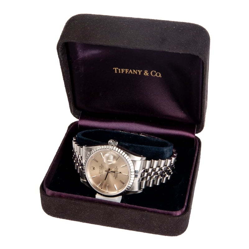 Rolex Datejust 16220 Tiffany & Co. Dial