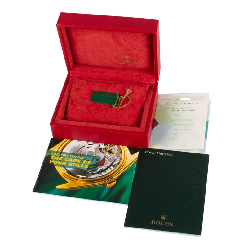 Ladies Rolex Oyster Perpetual 79174 Mother of Pearl Diamond Dial
