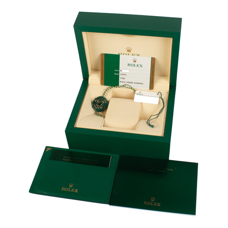 Mens Rolex Explorer 214270 Black Dial