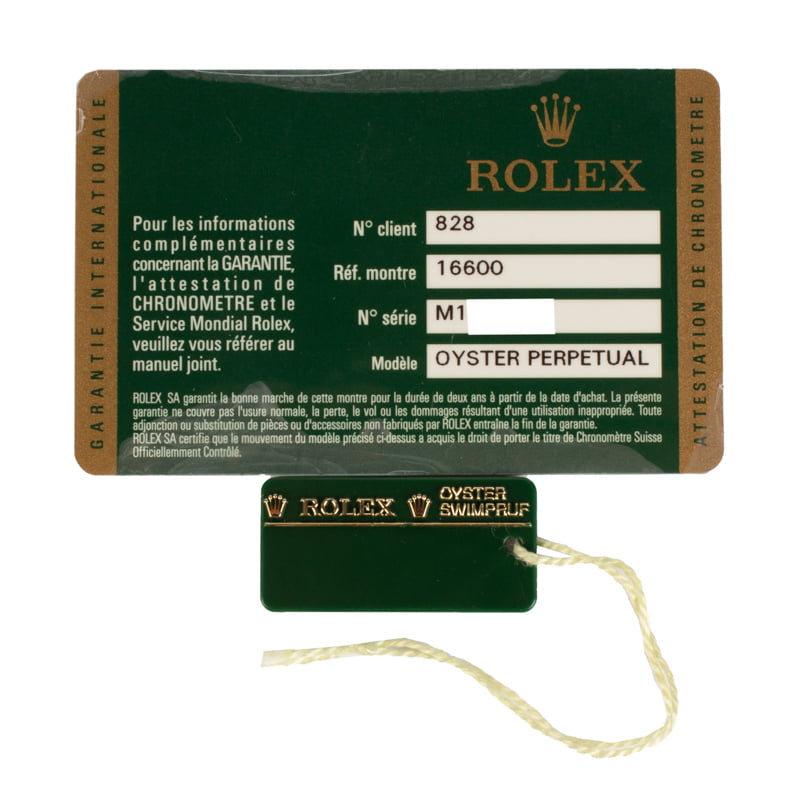 Rolex Sea-Dweller 16600 Steel Oyster