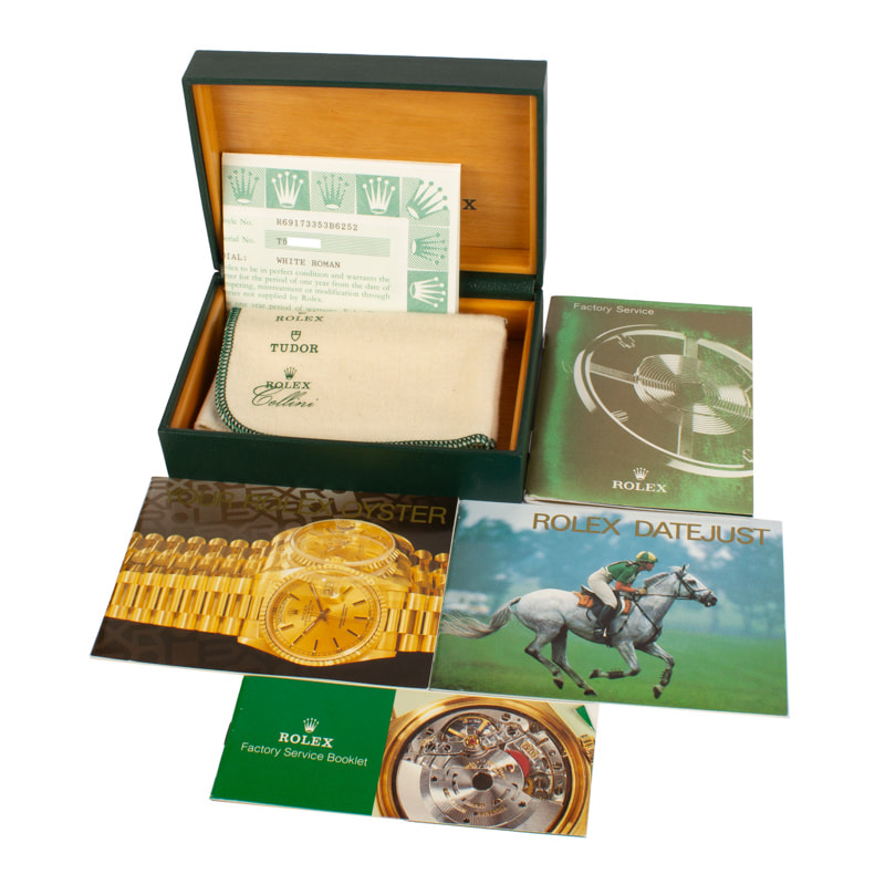 Ladies Rolex Datejust 69173 White Dial