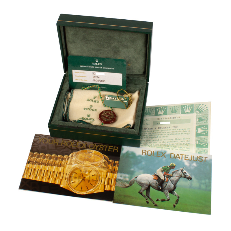 Pre-Owned Rolex Datejust 16234 Roman Dial