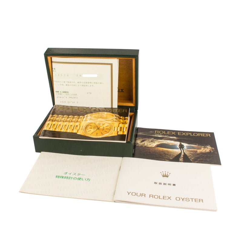 Pre-owned Rolex Explorer II Ref 16570 Black Dial