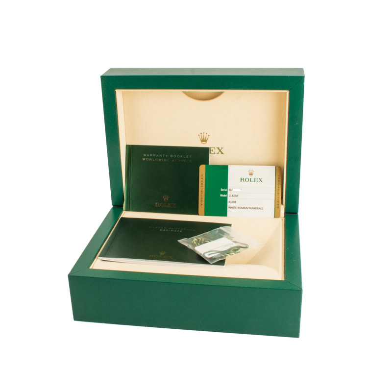 Rolex Day-Date President 118238 White Roman Dial