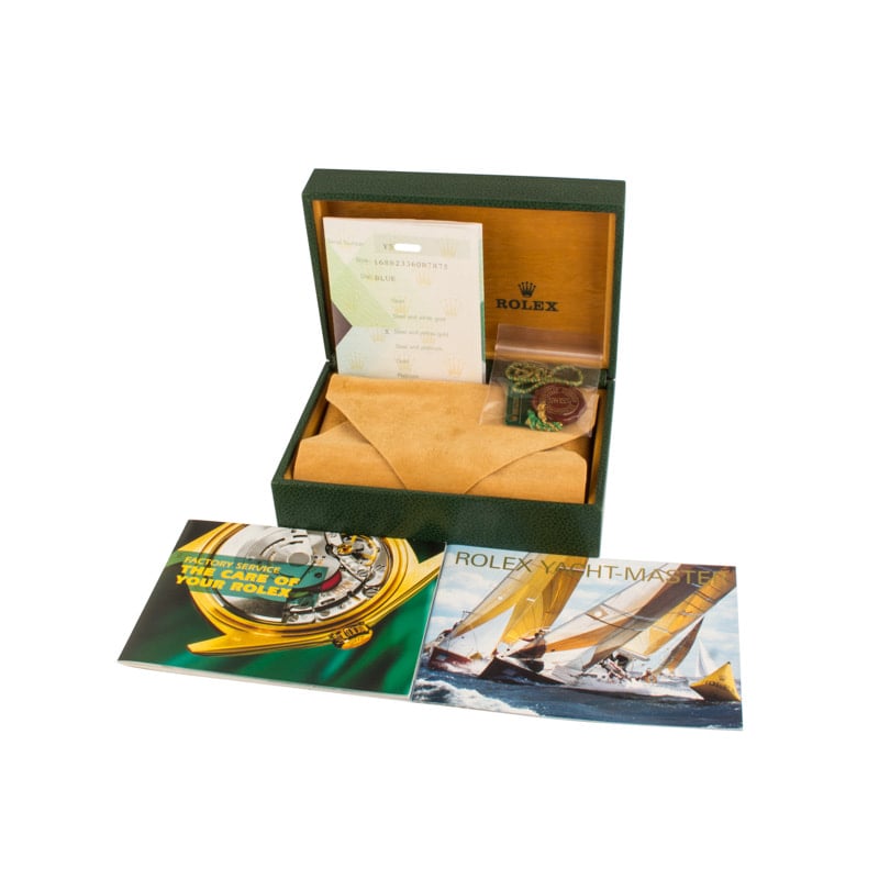 Rolex Yacht-Master 35 Blue Dial 168623 Steel & Gold