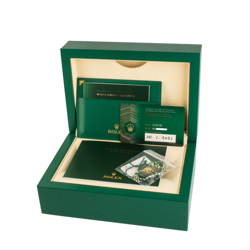Rolex Explorer II Black Dial 216570 Stainless Steel