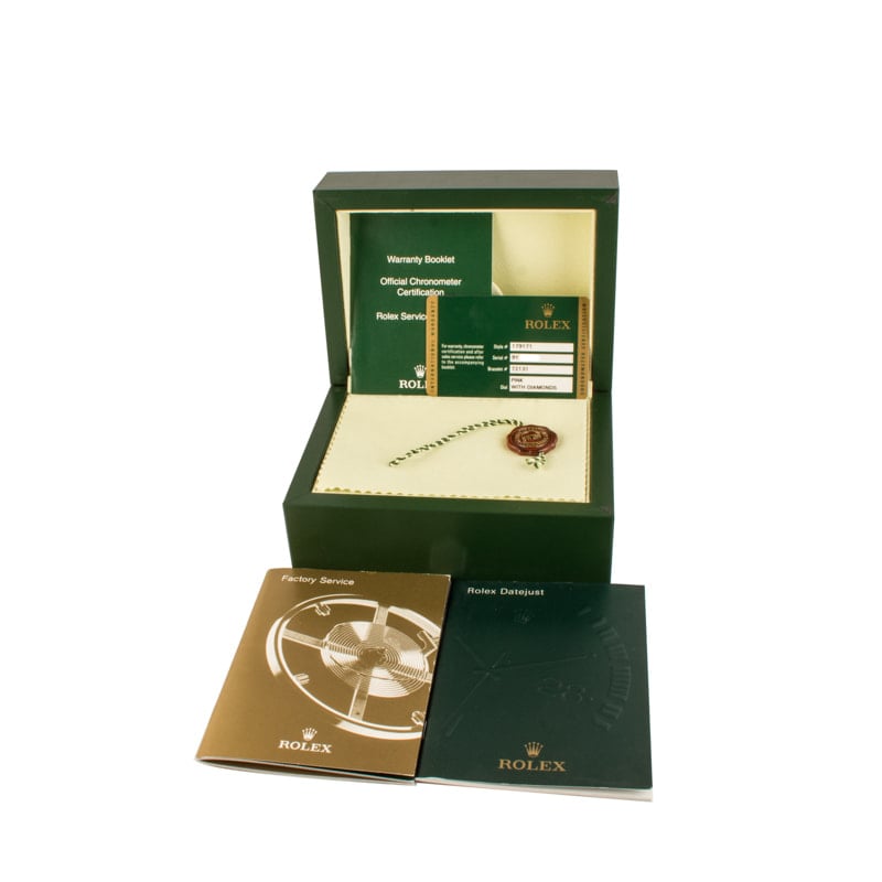 Ladies Rolex Datejust Ref 179171 Diamond Dial