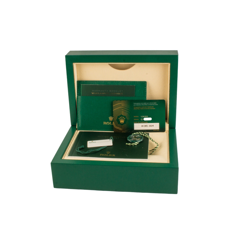 Rolex Datejust 126203 Black Diamond Dial