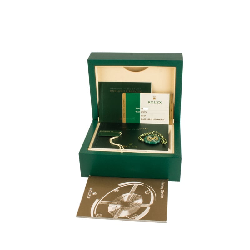 Rolex Datejust 178274 Jubilee Diamond Dial