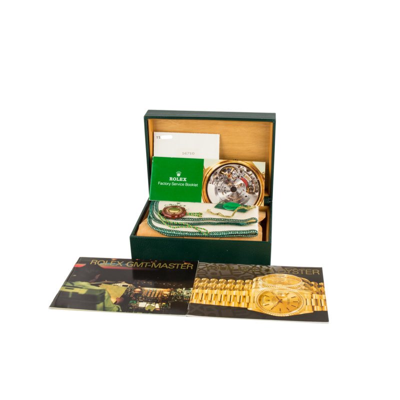 Pre-owned Rolex GMT-Master II 16710 Black Dial