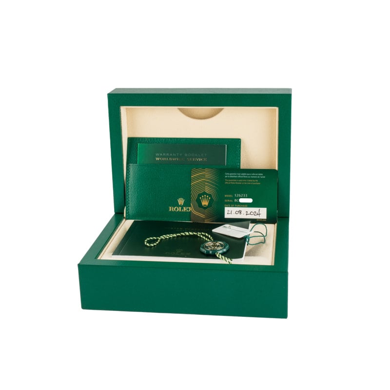 Rolex Datejust ref 126233 Wimbledon Dial