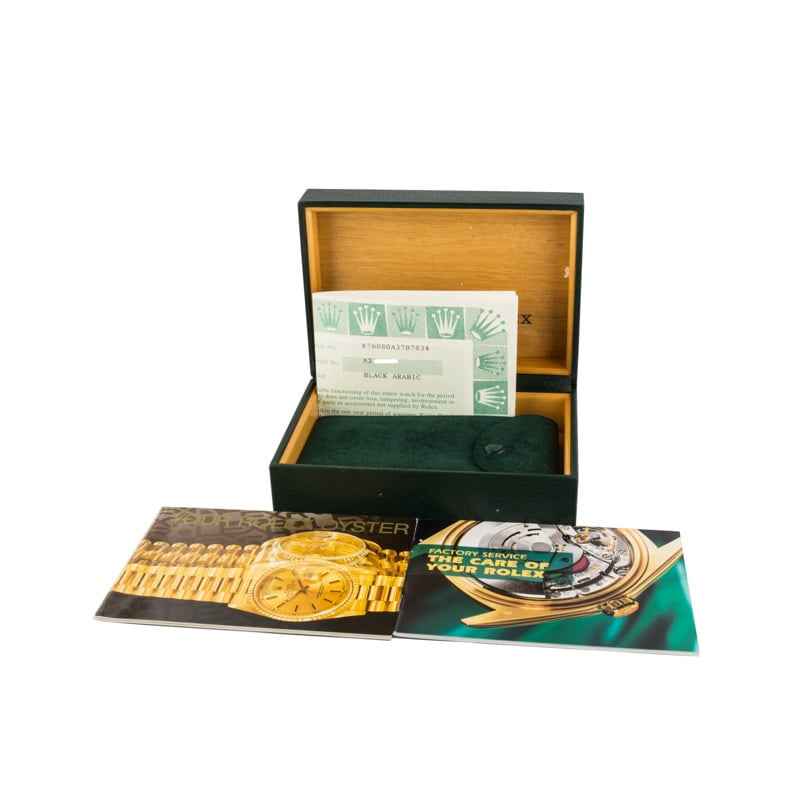 Ladies Rolex Oyster Perpetual Ref 76080 Black Dial