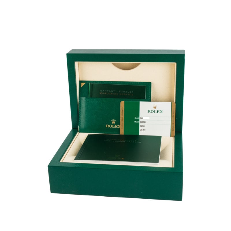 Rolex Daytona Cosmograph Ref 116503 White Dial