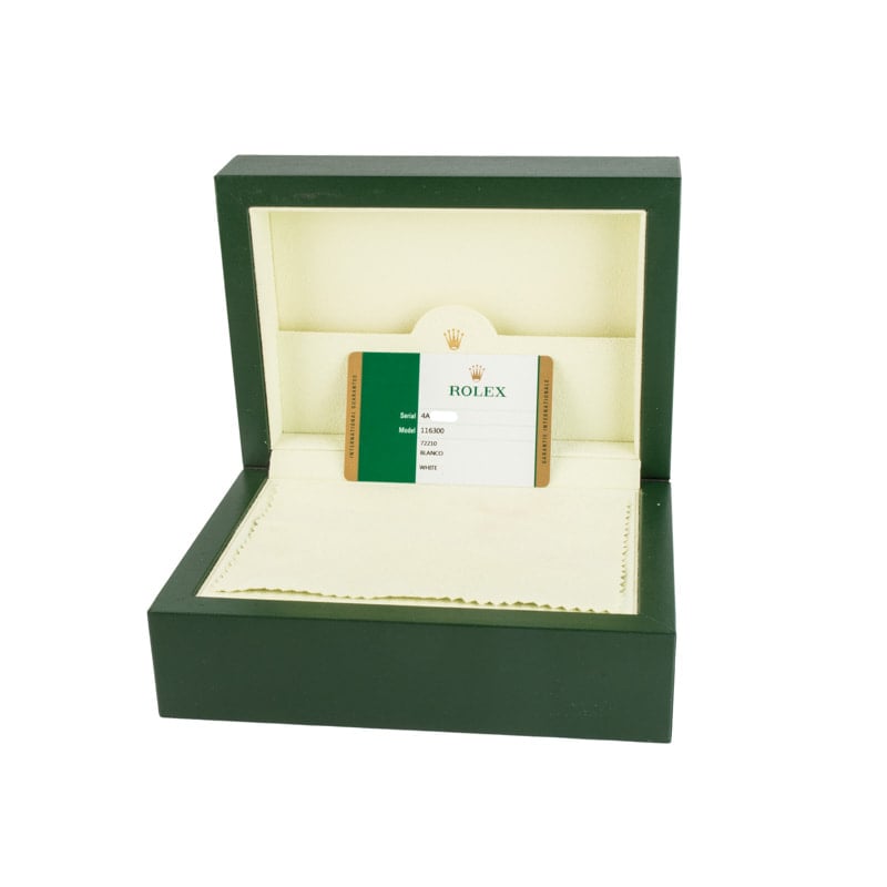Rolex Datejust II Ref 116300 White Index Dial