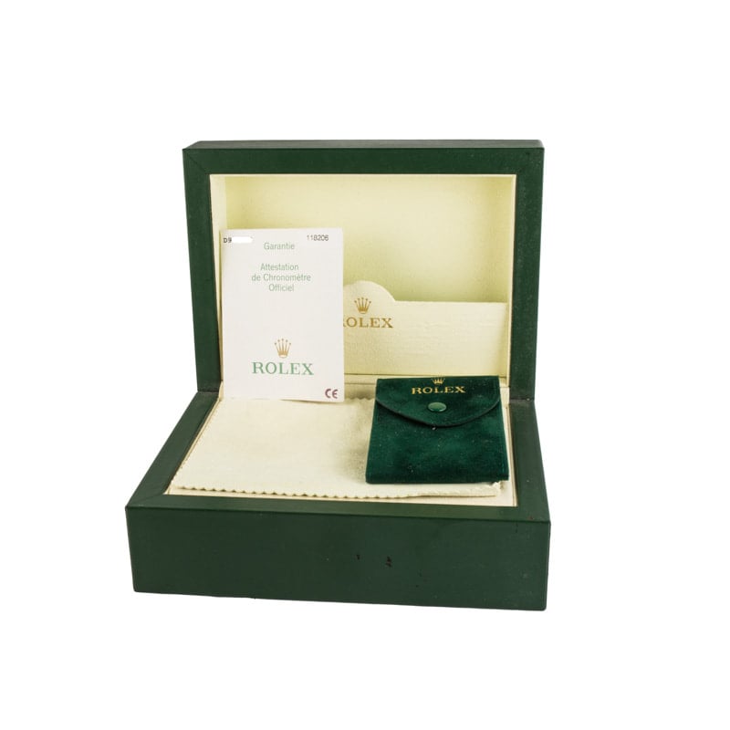 Rolex Day-Date 36 Ref 118206 Silver Diamond Dial