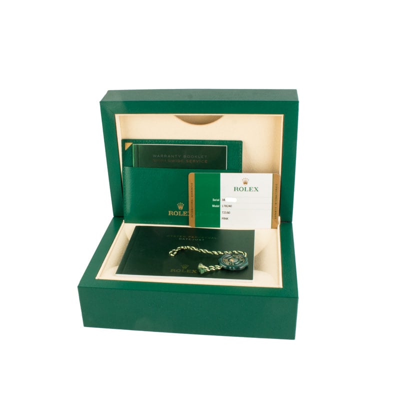 Rolex Datejust 31 Ref 178240 Pink Dial