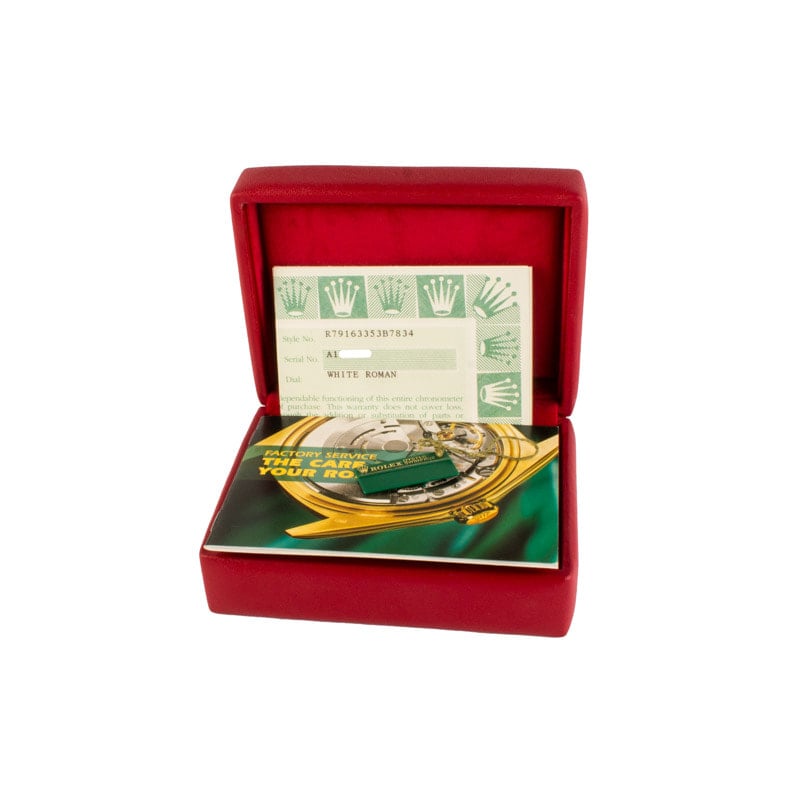 Lady Rolex Datejust 79163 White Roman Dial