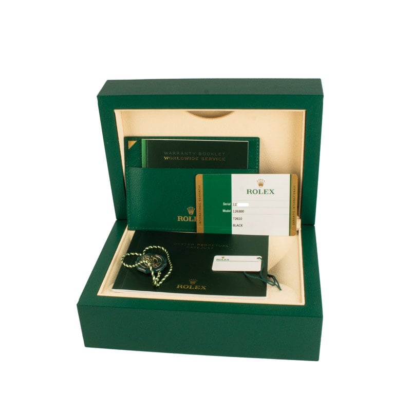 Rolex Datejust 41 Ref 126300 Black Luminous Dial